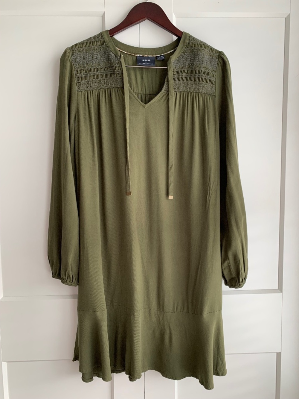 Meave by Anthropologie Boho Midi Long-Sleeved Dress Size 10